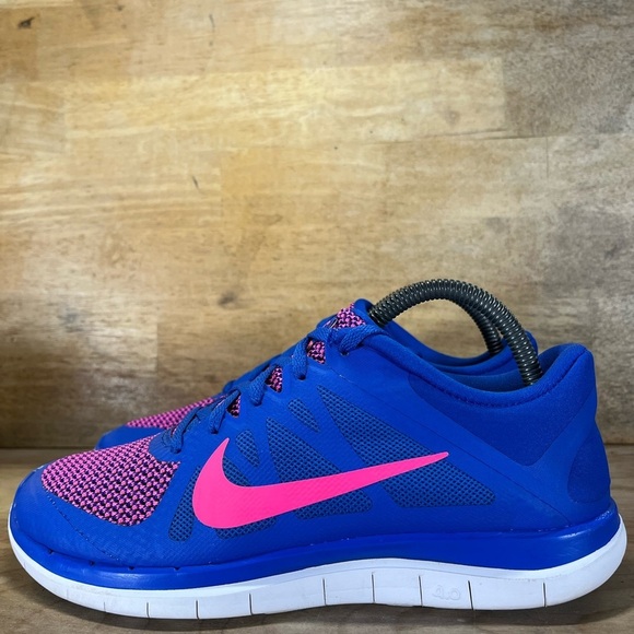 Nike Free 4.0 COLORFUL Womens Size 9 Running Shoes Sneakers Hyper Cobalt - Picture 4 of 12